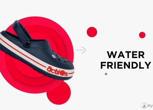 Ad Showcasing Action Eva Flotter, Most Comfortable School Shoes
